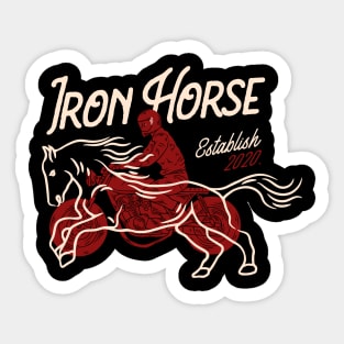 Iron Horse (black) Sticker